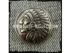 Оловянные байкер кошелек кнопки Bws-314