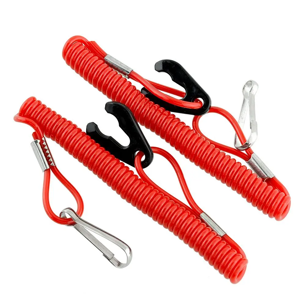 Engine Boat Outboard Engine Motor Lanyard Stop Switch Safety Tether Core Cable