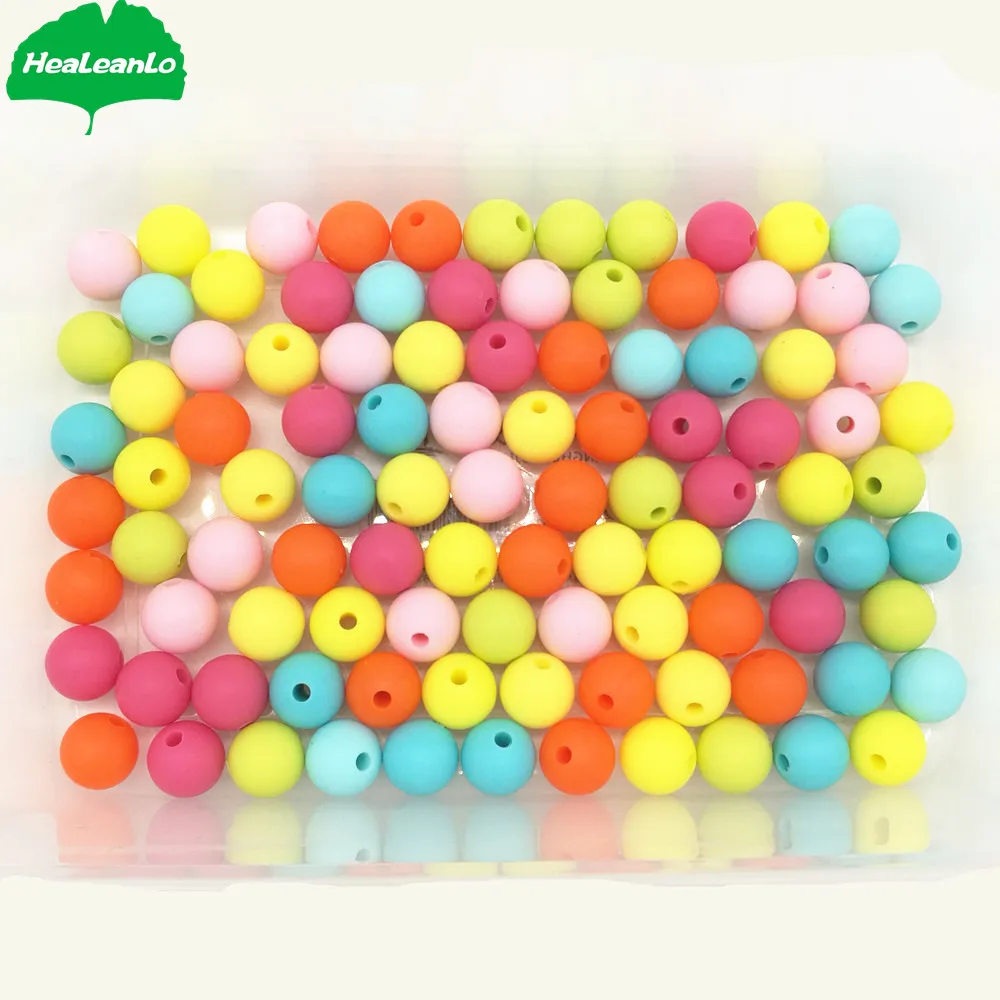 
Silicone Teething Necklace with Bead Shape Baby Teether Toddler Tooth Training Special Gift for Baby Free of FDA 