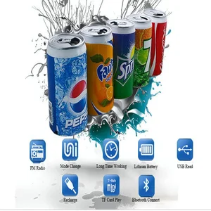 Rechargeable Pepsi or Coca Cola Can Speaker Subwoofer