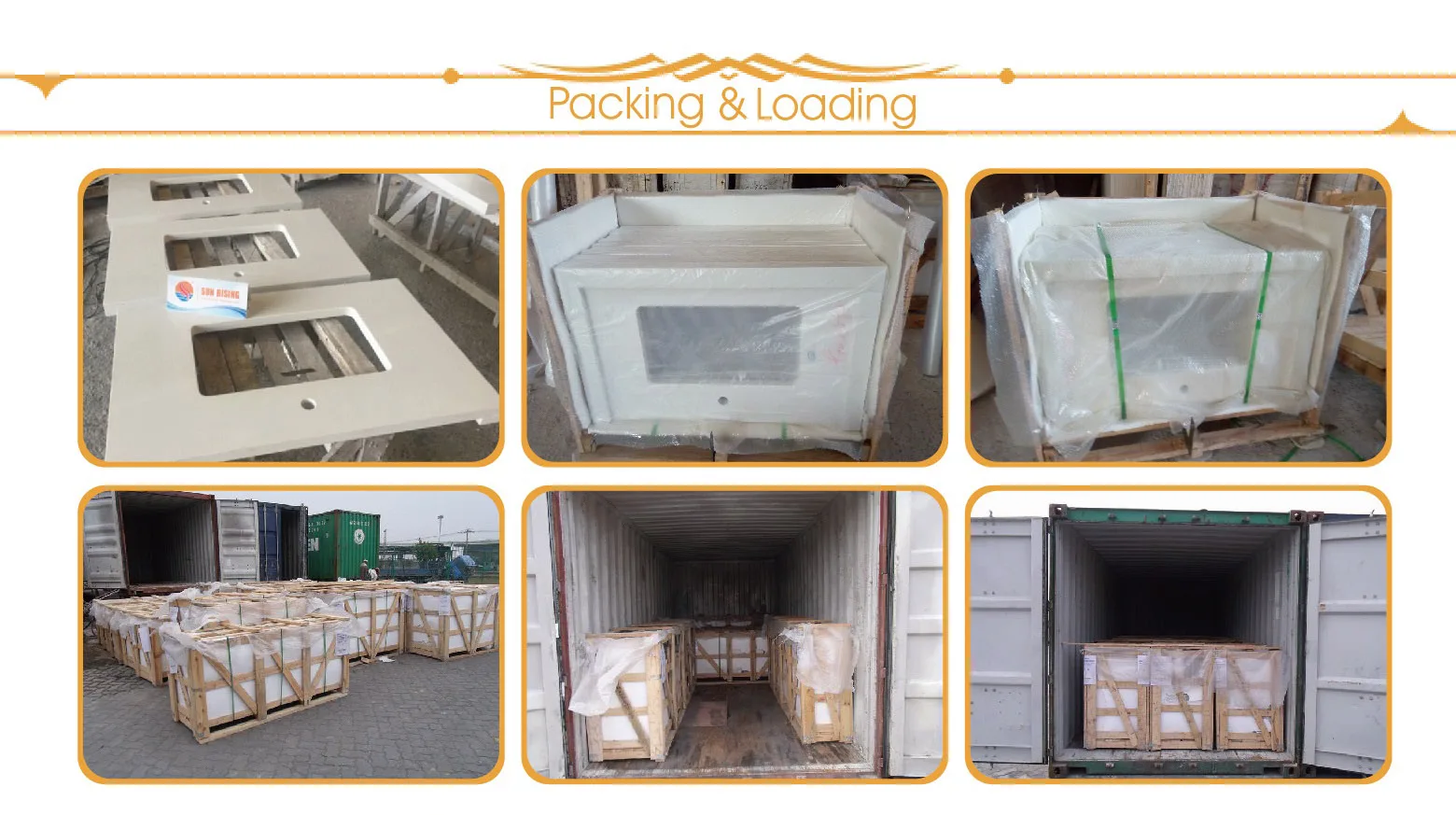 Customized Grey Quartz Stone Bathroom Vanity Tops