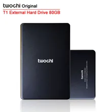 Free shipping TWOCHI T1 Original 2.5” External Hard Drive 80GB USB2.0 Mobile Portable HDD Storage Disk Plug and Play