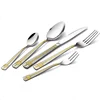 Stainless steel restaurant luxury style tableware set