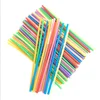 100% Biodegradable Rainbow Stripe Paper Drinking Straws Party Paper Straw