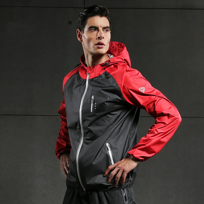 

Sauna Suit Mens Weight Loss Gym Hoody Sweat suit Workout Fitness Tracksuit