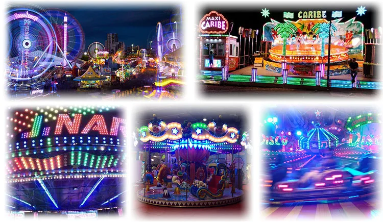 amusement lights pre programmed 24v led amusement lamp lunapark led pixel light