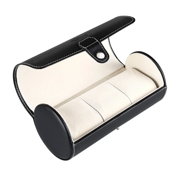 Handmade Durable Suede Leather Blank Watch Case Men Watch Sets With Box