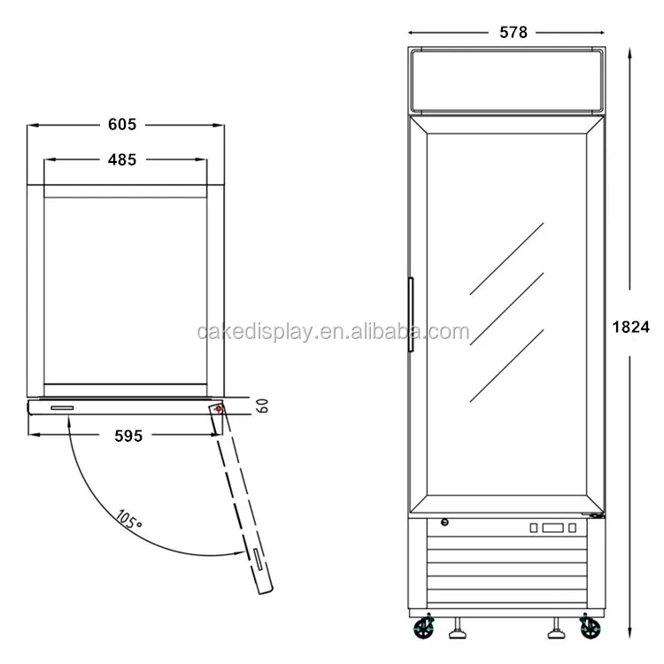 red bull cooler dimensions