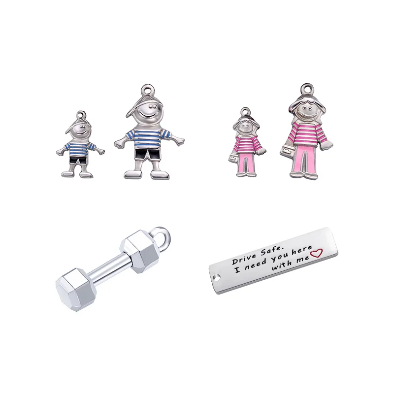 

Loftily Jewelry hot gift 316L Stainless Steel key chains "Be safe.I need you here,with me" costom keychains charms for father, Silver