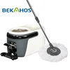 2018 BEKAHOS Microfiber Spining Magic Mop Stainless Steel Basket 2 heads Rotating 360 degree Easy Floor Mop reselling