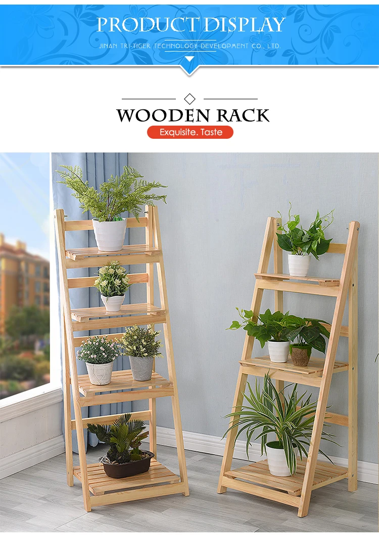 Plant Stand Flower PotWooden Rack