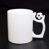 creative coffee mug white sublimation mug custom service gift soccer football plain mug