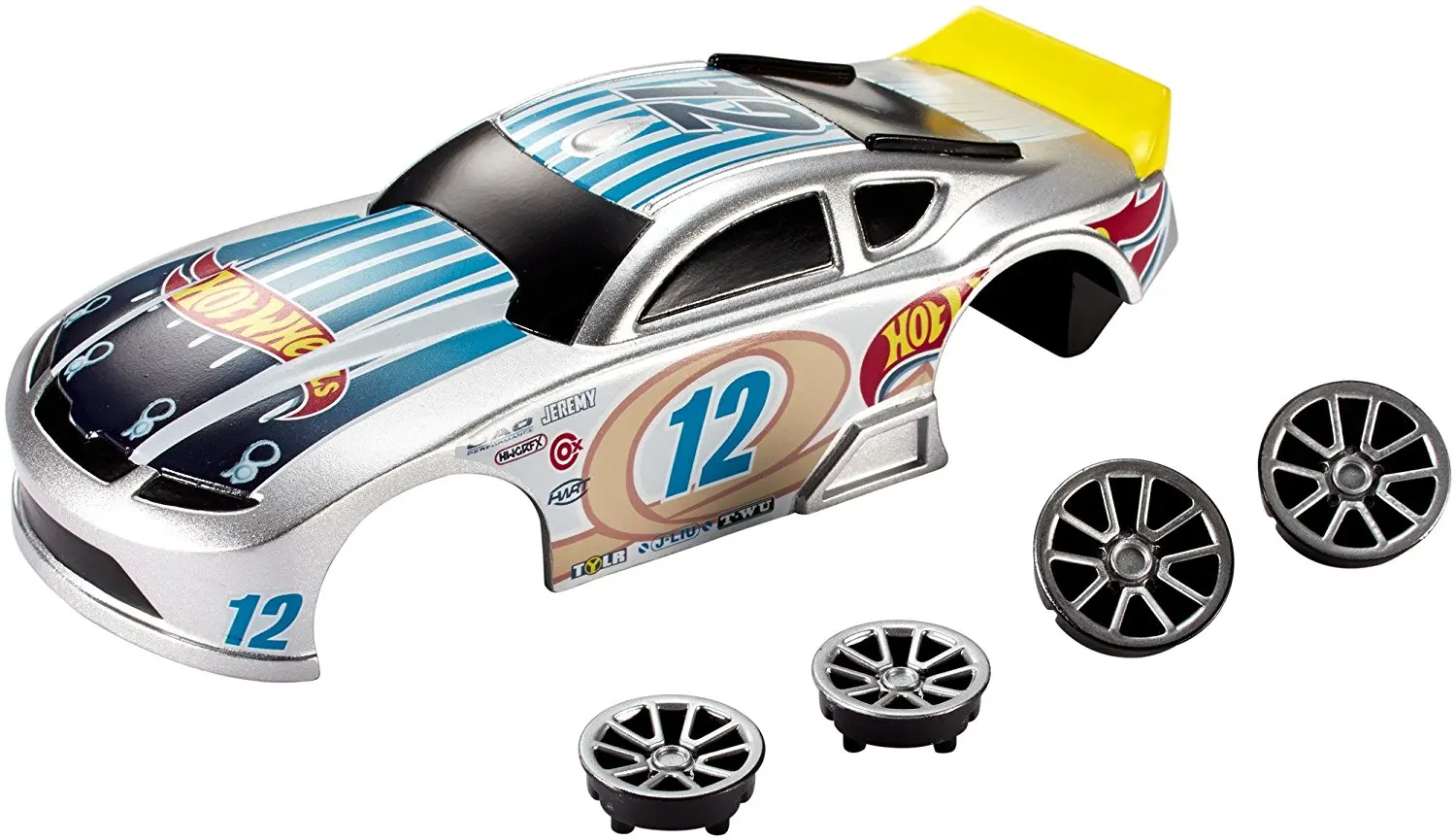 Hot Wheels Ai Speedway Spoiler Car Body & Wheels Custom Kit. 