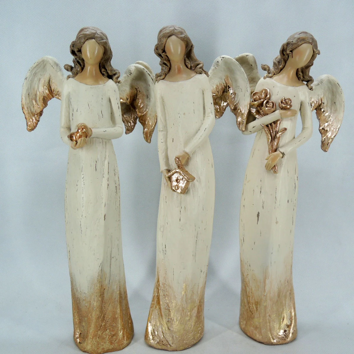 Resin Antique Basptism Angel Of Inspiration Figurines Buy Angel Of