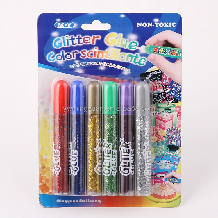 
Hot Art & Craft supply school Accessories 10ml washable Color Painting Glitter Glue 