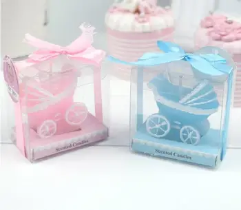 baby shower selling luxury custom decoration candle carriage scented wax return gifts birthday happy larger