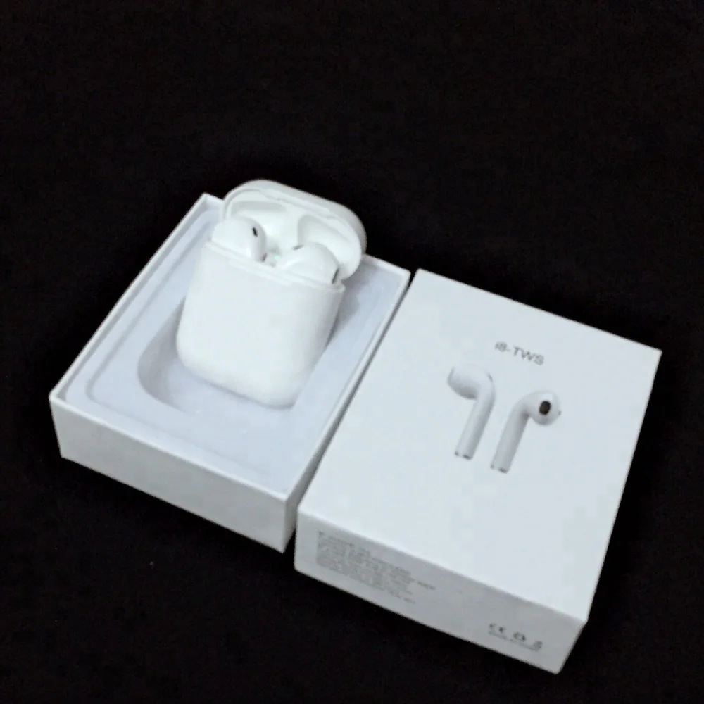 

mini size TWS i8 Bluetooth Earbuds Earphone with microphones and smart charging box, N/a