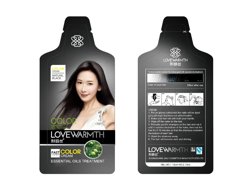 Black Hair Dye Shampoo For White Hair Quick Effect Buy Black