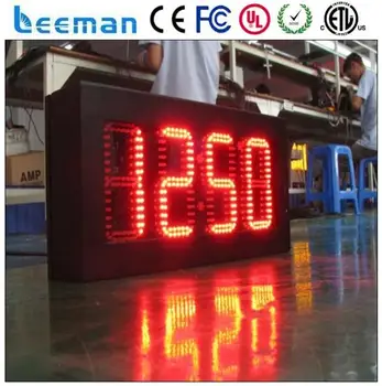 display led electronic segment number clock outdoor temperature numeric light boards message sign leeman date larger
