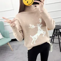 

hot sale high neck long sleeve christmas sweater