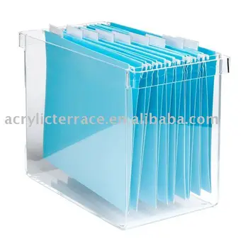 Acrylic Desktop File Box