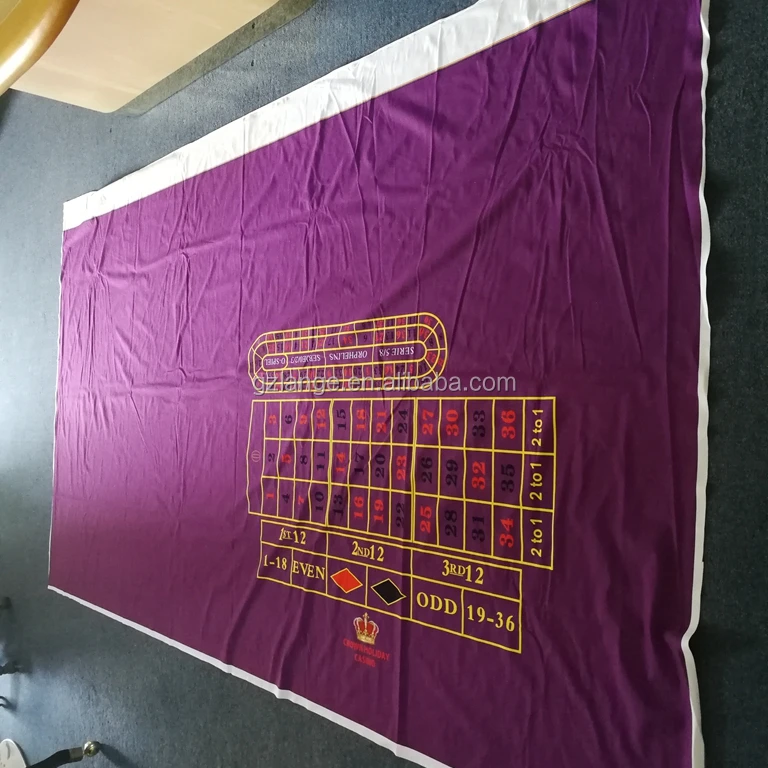 Casino Grade Sublimation Printing Poker Table Cloth Gambling Table
