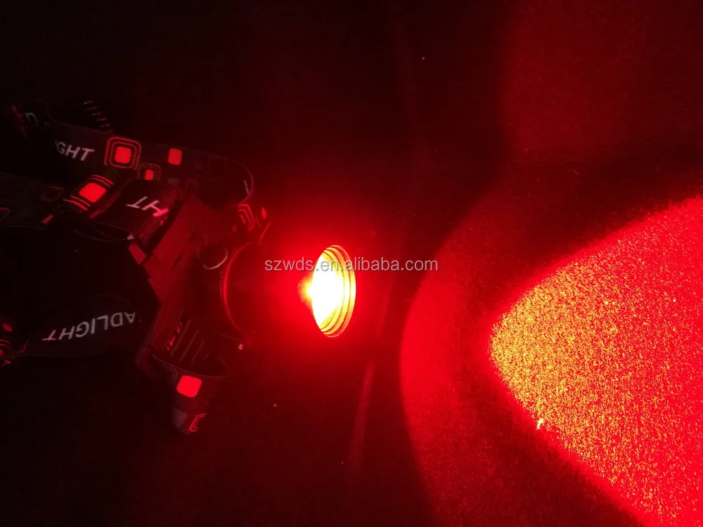 5w 3 Modes Red Led Light Adjustable Headlamp Aviation Red Lamp Night