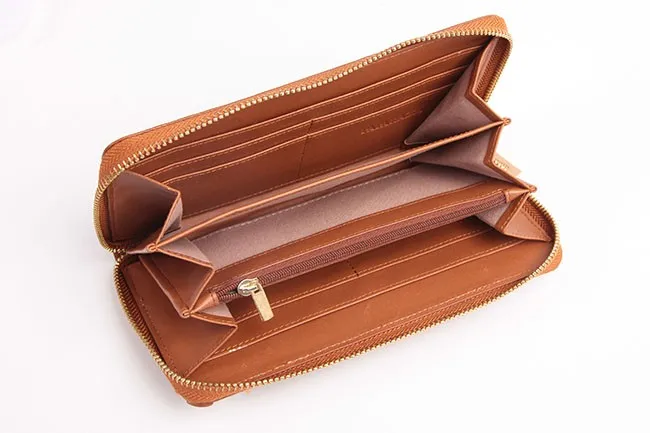 Original Design Brown PU Women Classic Wallets 2016