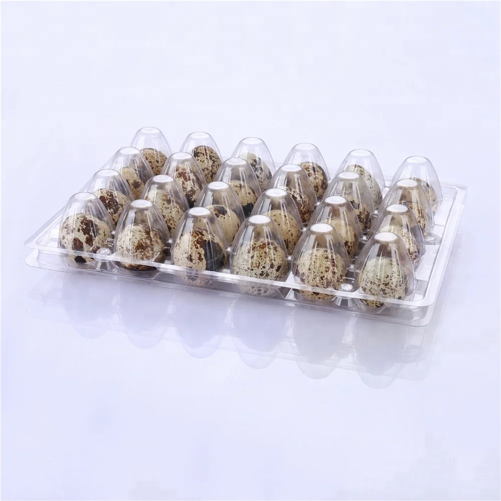 
factory price clear disposable plastic PVC quail egg tray for supermarket 