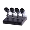 High Quality AHD 4 Channel 720p cctv camera kit with weatherproof and night vision for cctv kit 4 cameras