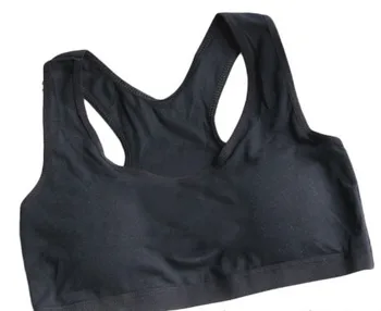 plain black sports bra