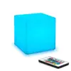 LED cube seat lighting/ RGB rechargeable Led cube light chair / Led garden seat for outdoor