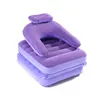 Outdoor products indoor inflatable small sofa lounger sofa chair flocking inflatable stool single sofa bed recliner float row