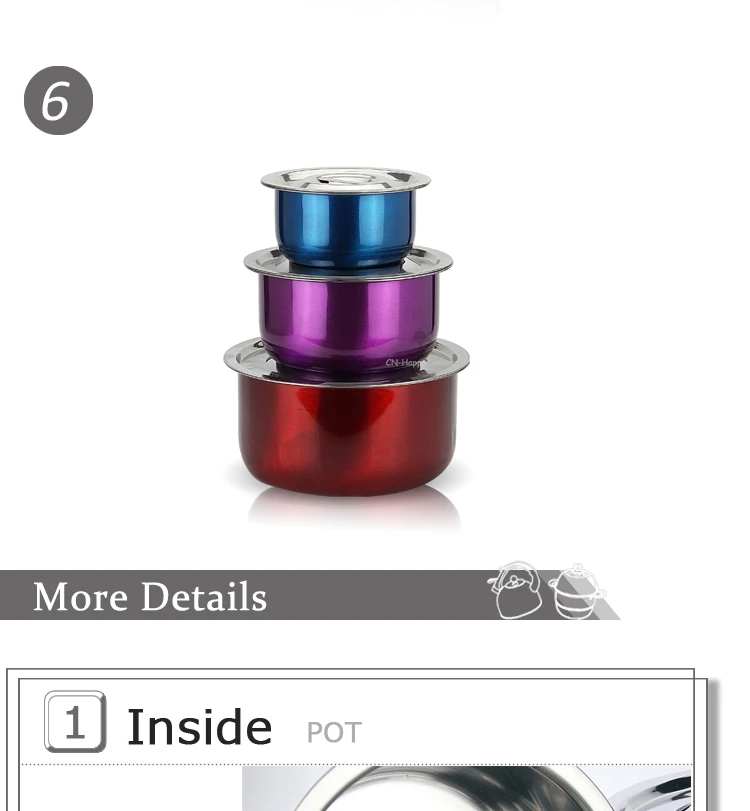 Hot Sale And Cheap Price Insulated Hot Pot Casserole Cookware Sets Stainless Steel Cooking Pot