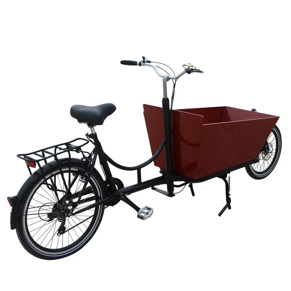 

2021 New 6 Speed Front Loading Cargo Bicycle 2 Wheel Family Bakfiets