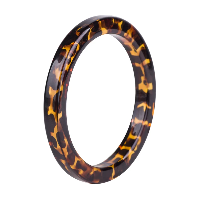 

2019 Hot Selling Fashion Amazon Explosion Design Best Wholesales Price tortoiseshell leopard print Resin Bangle, N/a