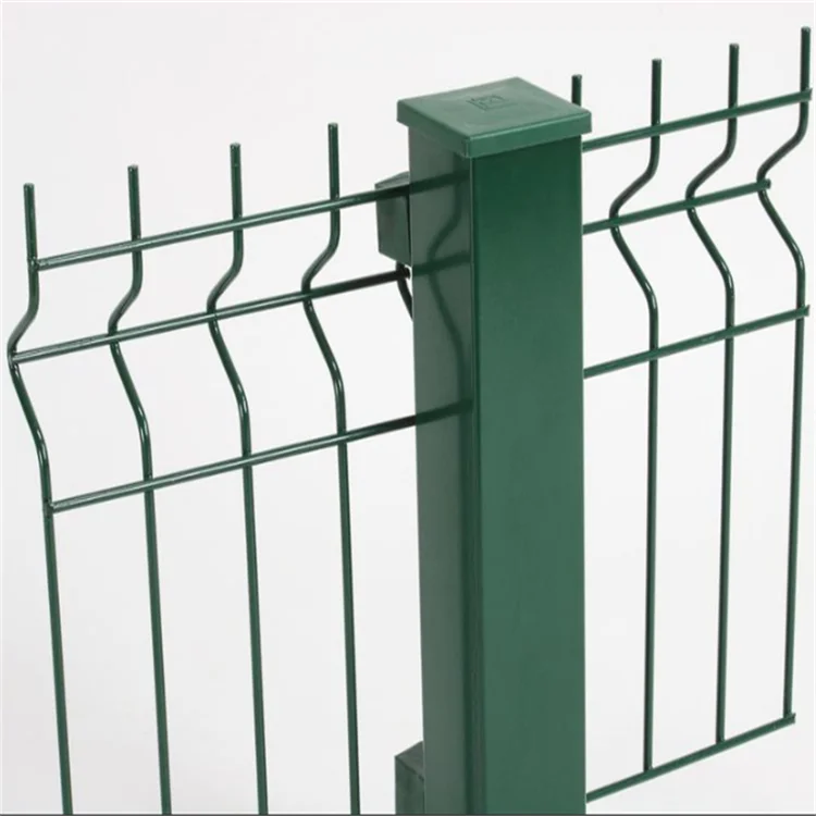 

pvc coated 3D wire mesh fencing, Green, blue, black, or customized