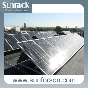 Solar Power Plant Panel Ballast Flat Roof Mounting Bracket System Buy Solar Panel Mounting Bracketssolar Roof Mounting Systemsolar Flat Roof