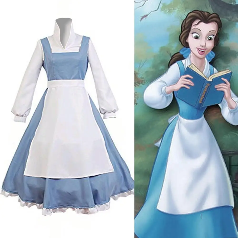 Cinderella Cosplay Costume Brown Housemaid Dress with scarf – Telegraph