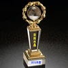 Carved animal shaped trophy, man crystal trophy, trophies and awards
