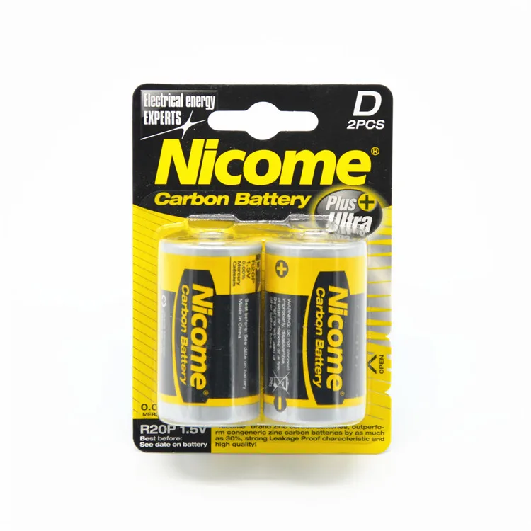 Hot Sale R20p Dry Cell Battery 1.5v Um1 Batteries Zinc For Flashlight