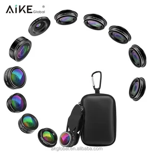 2018 Hot Sale mobile phone camera lens lente para celular 12 in 1 lens kit for huawei smartphone