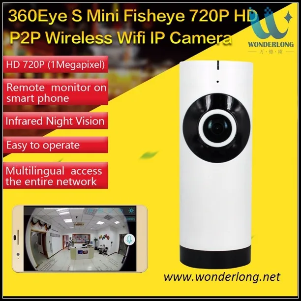 Latest Wifi Panorama P2p Mini Wifi Fisheye Camera Smart Remote Mini Dv