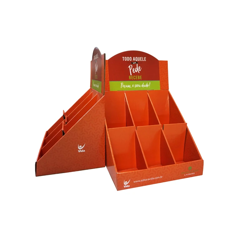 
2019 Hottest Sale Countertop paper notebook display ,cardboard book counter display 