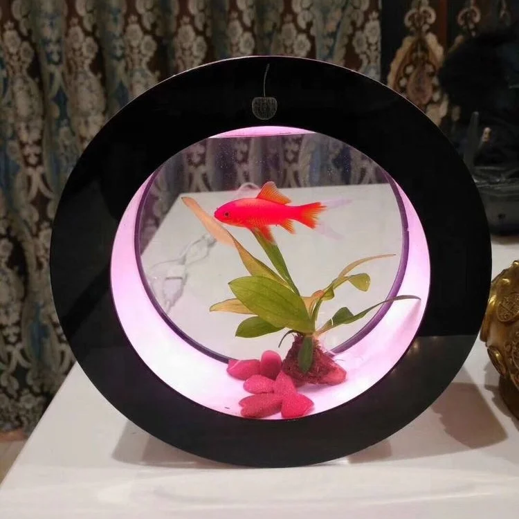 

hot sales colorful waterproof lamp LED light round shape acrylic jellyfish tank aquarium with chiller