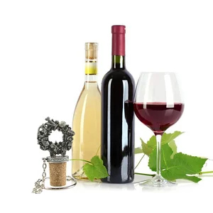 Image of Stocked Christmas Holiday Wreath Wine Bottle Stopper