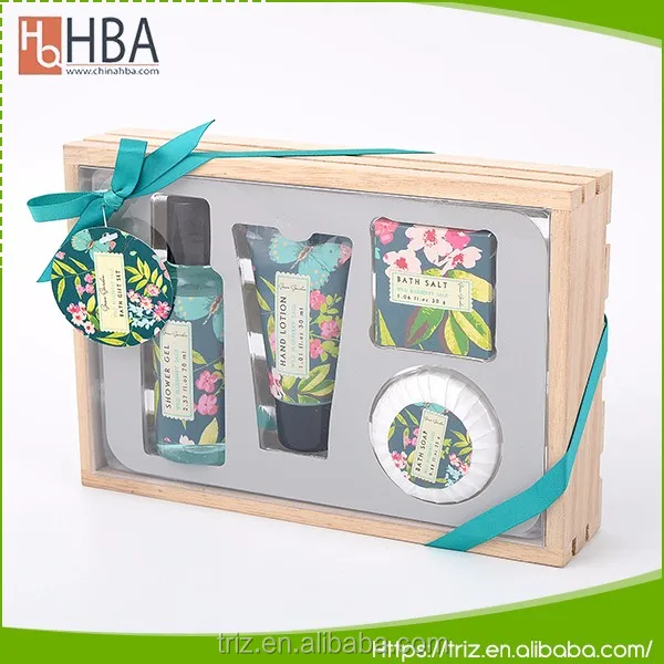 Wholesale shower gel bath salt body luxuries bath set