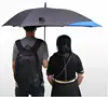 New unique creative 8 bone full glass fiber self-opening backpack umbrella auto open long handle straight cheapest umbrella