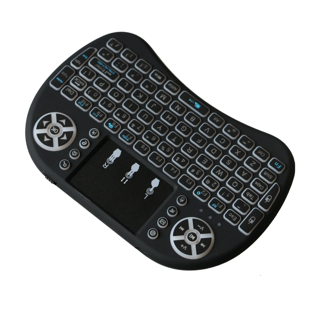 

backlit i8 Mini Wireless Keyboard 2.4ghz English Russian 3 colour Air Mouse with Touchpad Remote Control Android TV Box, N/a