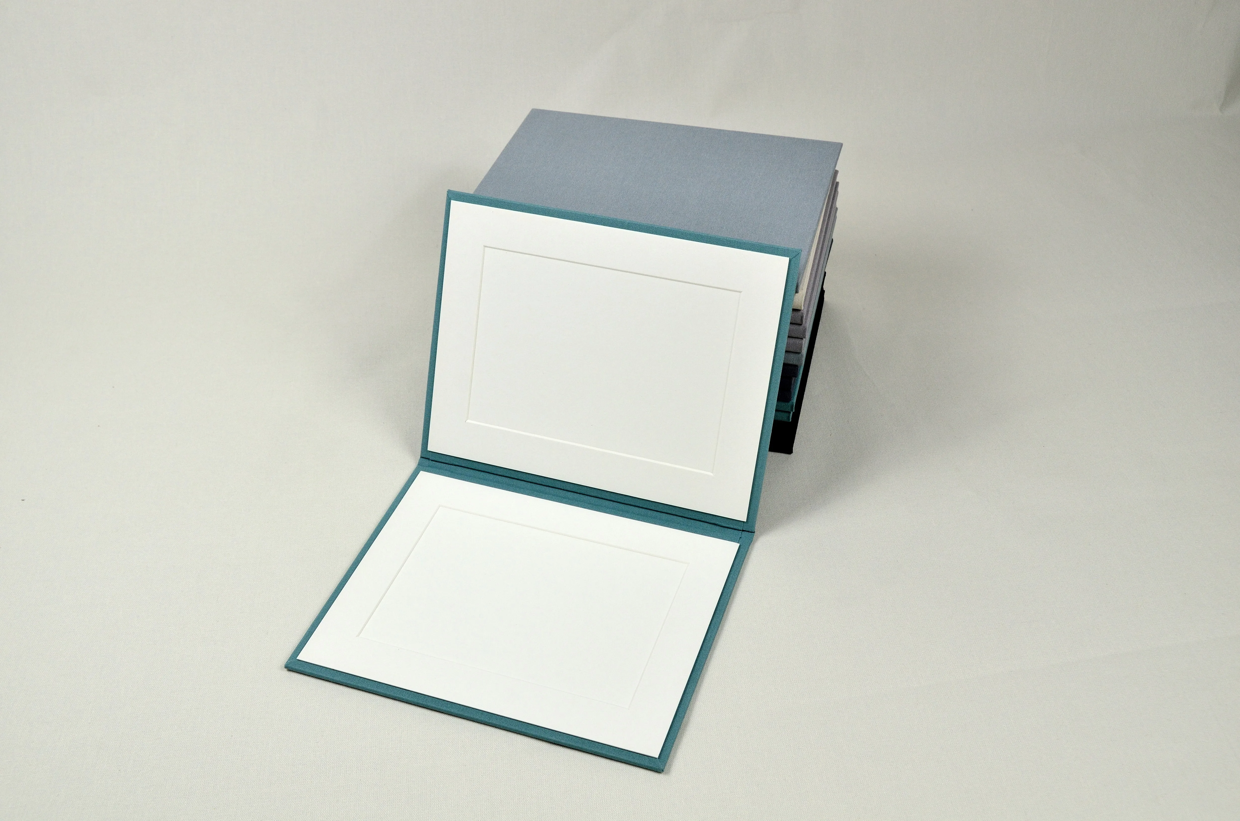 4x6 5x7 6x8 Cardboard Matboard Linen Paper Photo Frame Holder Folio